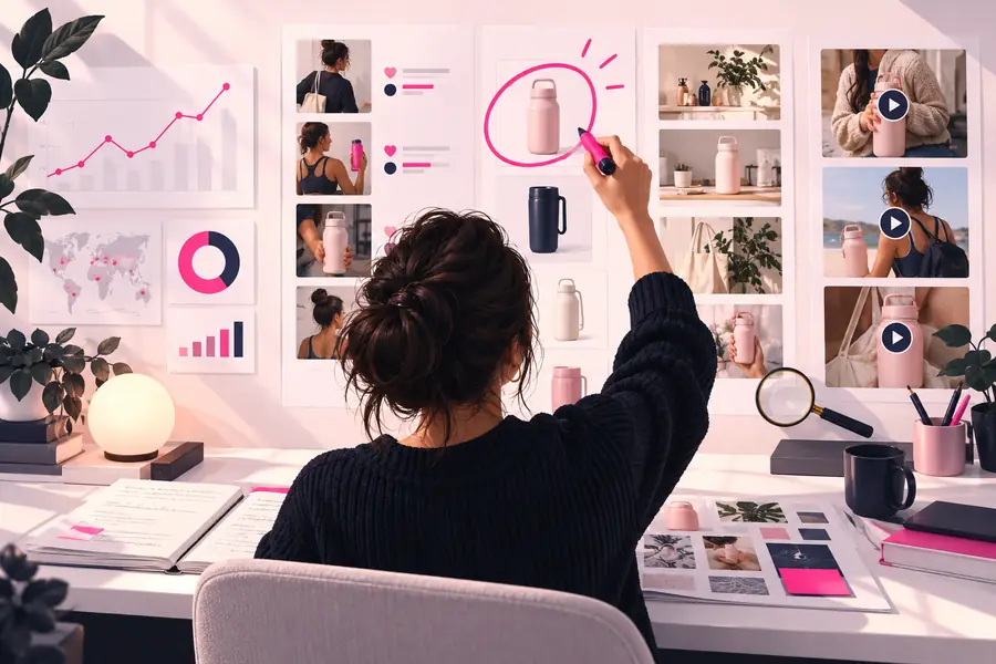 Illustration of an initial product research finding